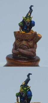 Wizard of Pumpkinland Night Goblin Shaman by Astolfus
