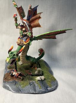 Orc Wyvern and shaman by Stone_Lobo