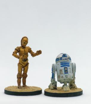 Imperial Assault C3P0 & R2D2 by ShattuckEW