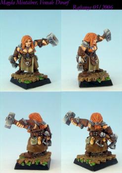 Magda Mintsilver, Female Dwarf by phael_minis