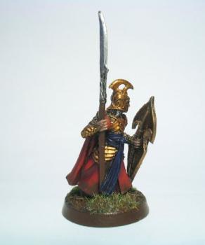 1. elf warrior with spear by Elvencaptain