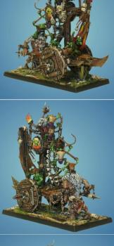 Troll Powered Snotling Wagon by Gray Orc