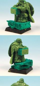 28mm scale Dwarf Lord Greenstuff Sculpture by Scibor