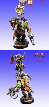 Ork with WAAAGH Banner by phael_minis