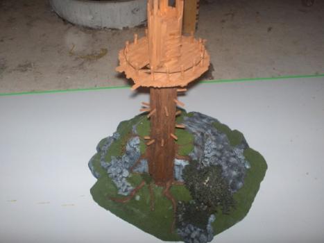 wood elve watchtower by jamminart