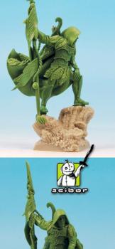28mm scale Wood Elf Lord Greenstuff Sculpture by Scibor