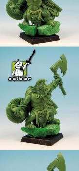28mm scale Ork Greenstuff Sculpture by Scibor