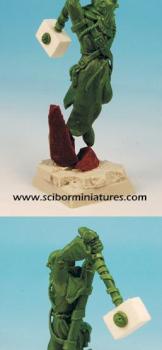 28mm scale Warrior Monk Greenstuff Sculpture by Scibor