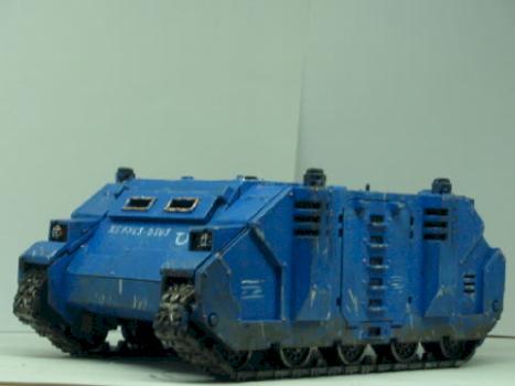 space marine ultramarine rhino by blackmawstudios