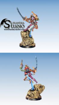 Eldar Harlequin with Fusion Pistol by Bartolomeus