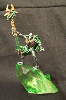 Necron Lord on Green-Inked Crystal by marduk73