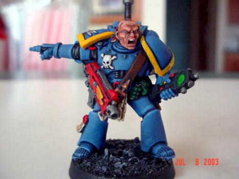 Ultramarine Veteran Sargeant by zim