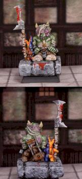 Dwarf of Mid-noir, Scourge Bearer #1 by UkkoLOurs
