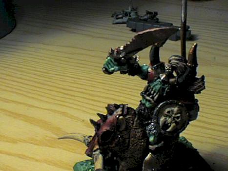 My orc waaagh boss (another weiw) by Vizorageekart