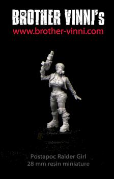 Raider Girl (sculpting) by Brother Vinni