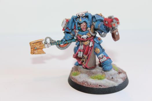 Space Marine Librarian in Terminator Armor by WingedHussar