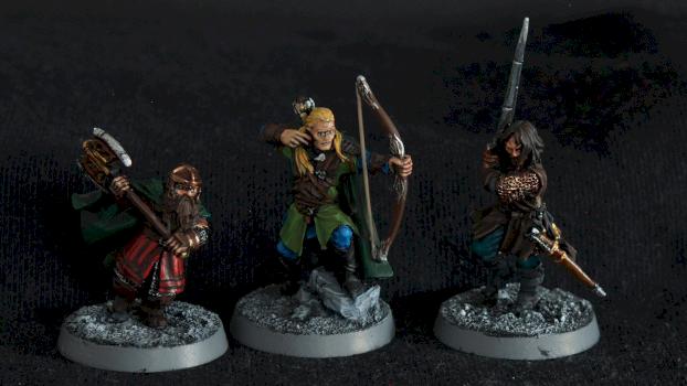 Aragorn, Gimli and Legolas (Heroes of Helm's Deep) by WMS