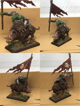 Orc Boar Boy Bannerman by RagnarBlack