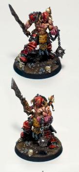 Slaughterpriest with Hackblade and Wrath-hammer by Adv