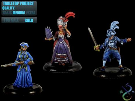 [TABLETOP COMMISSION] Carnevale Characters by BerenMiniaturasStudio