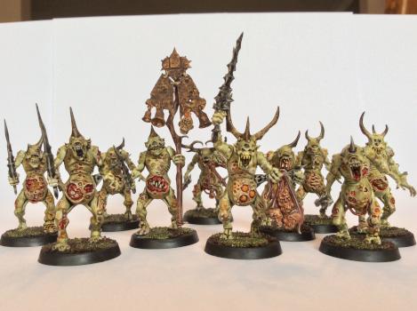 Plaguebearers of Nurgle by magiclava