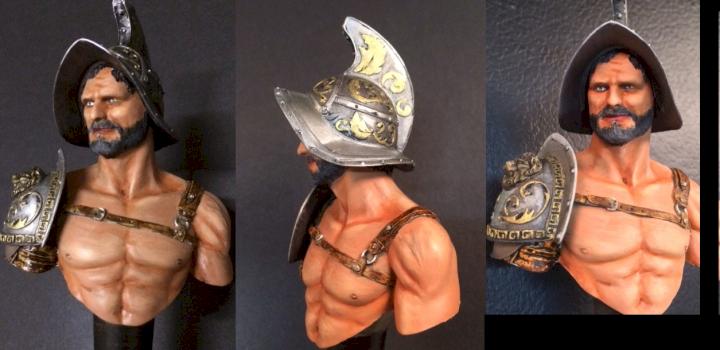Gladiator 1st Century A.D.    (Young miniatures) by Byteknight