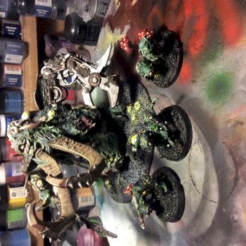 Great unclean one with 3 nurglings by Surfersi360