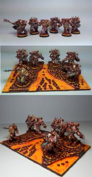 Crimson Slaughter Chosen and Chosen Champion with display base by Brother Charon