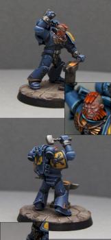 Wolf Smith - Space Wolf Forging A Sword by Rogan