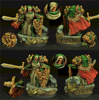 Sci Fi Angel Knight painted by Scibor