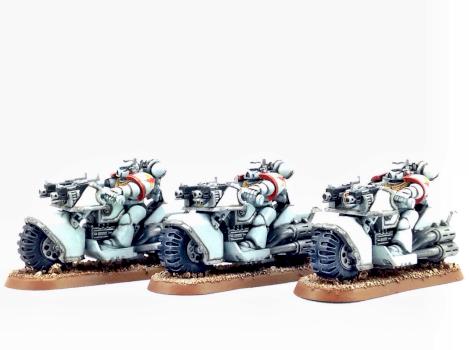 White Scars Space Marine Bike Squad by Dante Miniatures