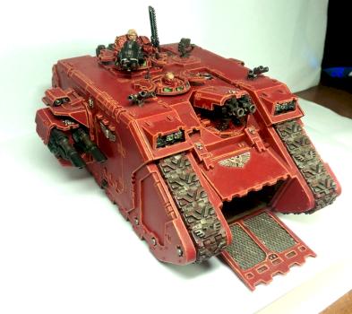 Blood Angels Land Raider by stardust_walker