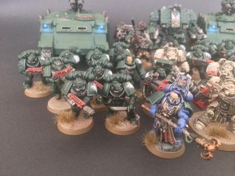 Warhammer 40k dark angels army by G-Force Painting Studio