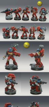 Blood Angel Devastator Squad by nels0nmac
