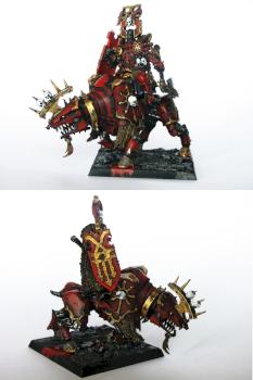 Khorne Lord on Juggernaut by Szczur22