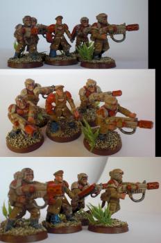 Imperial Guard Command Squad by NothingInCommon