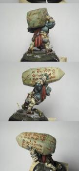 Trollkin trollblood runebearer -  bloody runes by Micheluzzo