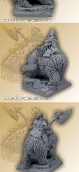 Dwarf General on War Bear by Scibor