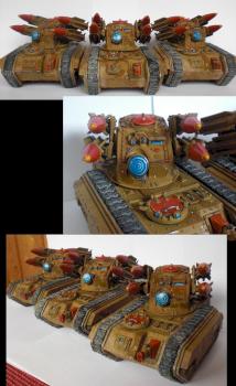 Imperial Guard Manticor Missile Tanks by NothingInCommon