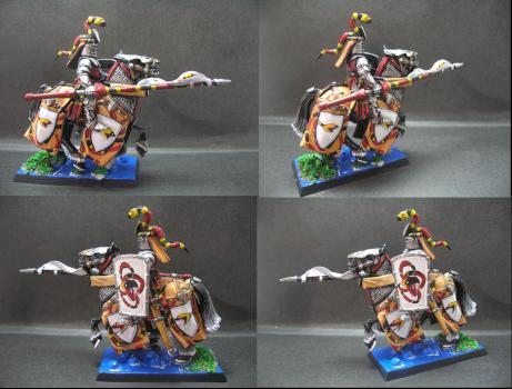 Warhammer Bretonnian Knight of Coral Snake V3 by tinman755