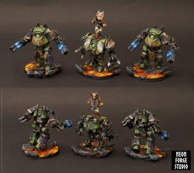 Salamanders Dreadnoughts by NeonForgeStudio