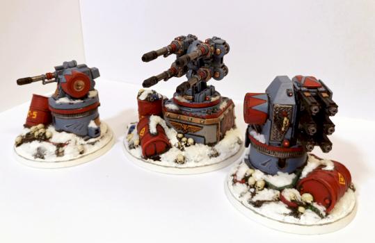 Space wolves security turrets by Ulfhrafn Grim