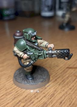 Cadian shock troops flamer by Anton97