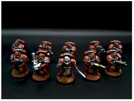 Blood Angels Tactical Squad by Genryu