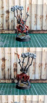 Ember with flamethrower - Punkapocalyptic by Yiyembo