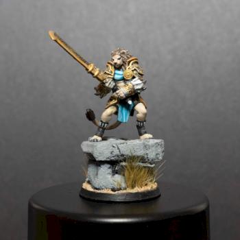 Leonin Warrior by Velrock by rikubot