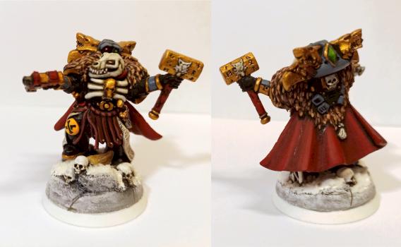 Space wolves wolf priest by Ulfhrafn Grim