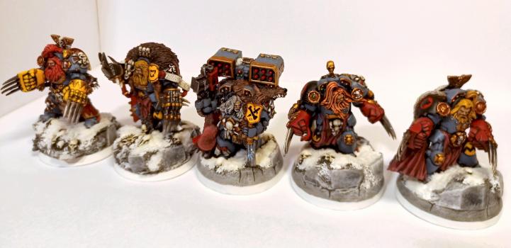 Space wolves wolf guard in terminator armour by Ulfhrafn Grim