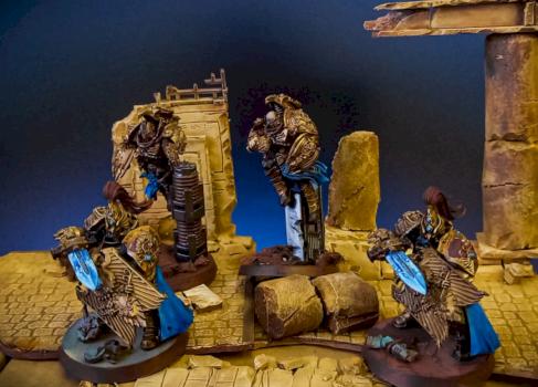 Custodes troops by VanilinFuture