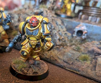 Imperial Fist Primaris Intercessor Sergeant by Ian Alexander